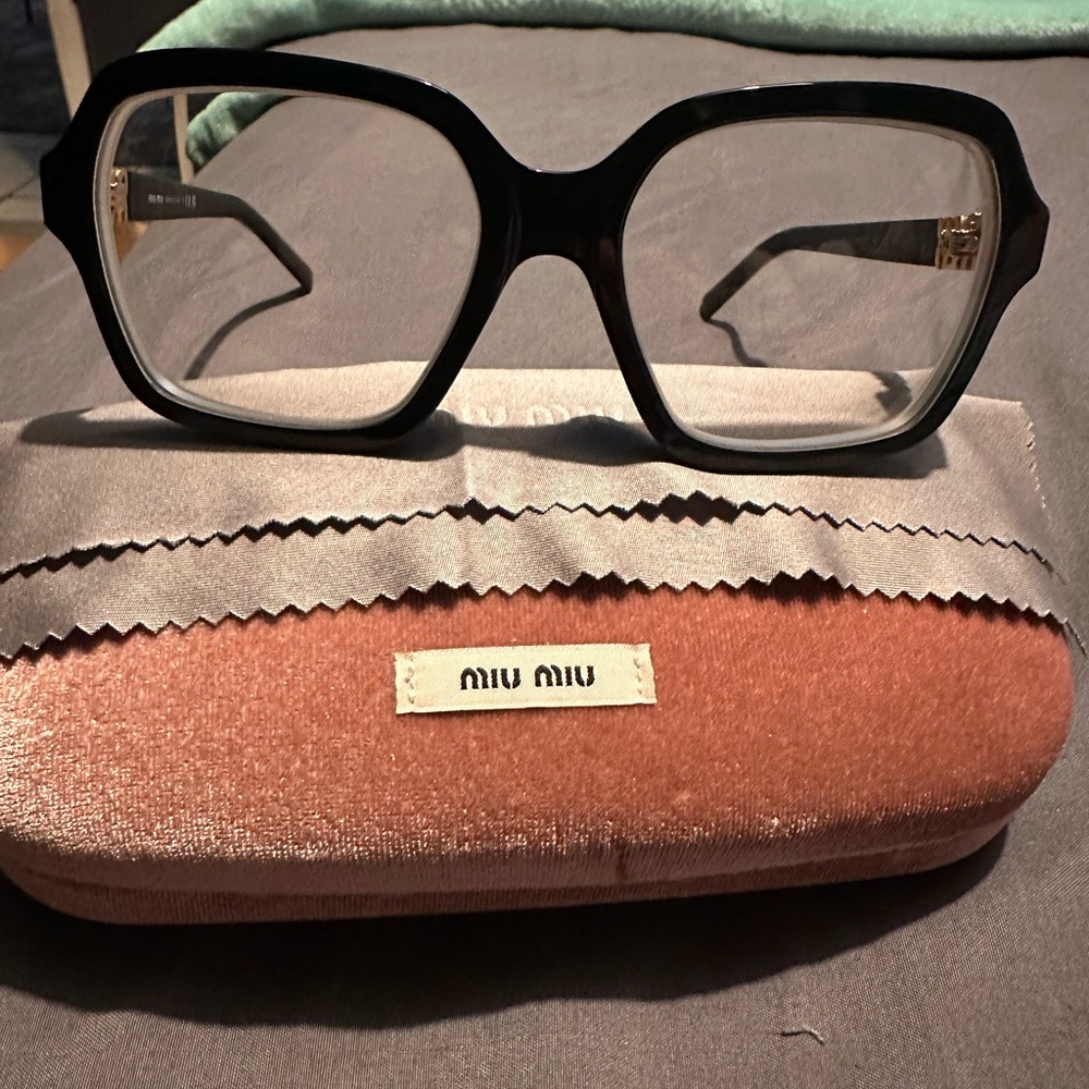 Miu Miu Eyeglasses & Case - Picture 3 of 5